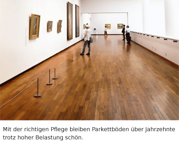 Parkett in einem Museum