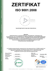 Zertifikat ISO 9001:2008