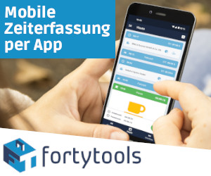 Fortytools - Mobile Zeiterfassung per App für Gebäudereiniger